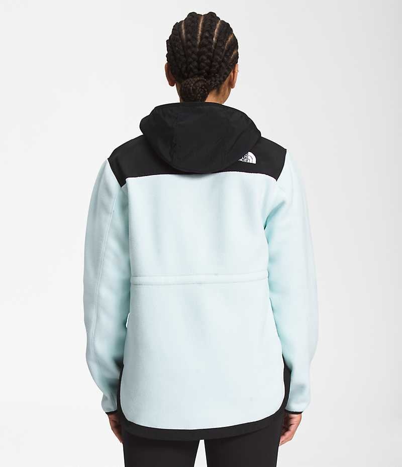 Vestes Polaires The North Face Denali Hoodie Femme Noir Turquoise | FR HPBJA