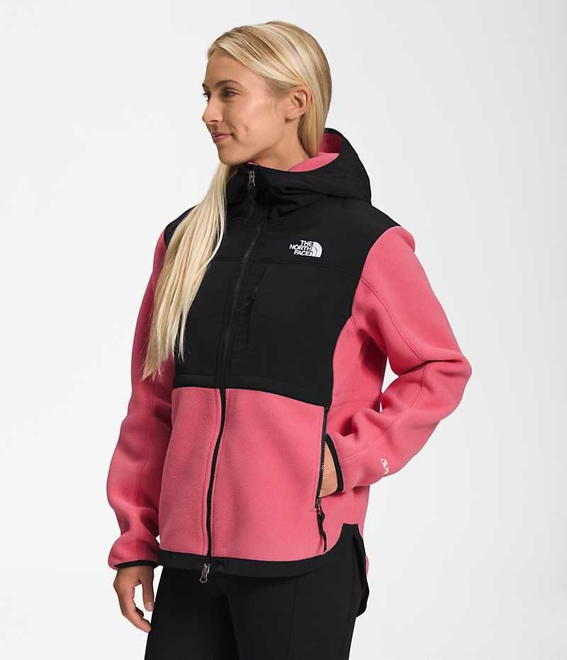 Vestes Polaires The North Face Denali Hoodie Femme Rose | PARIS HJPBE