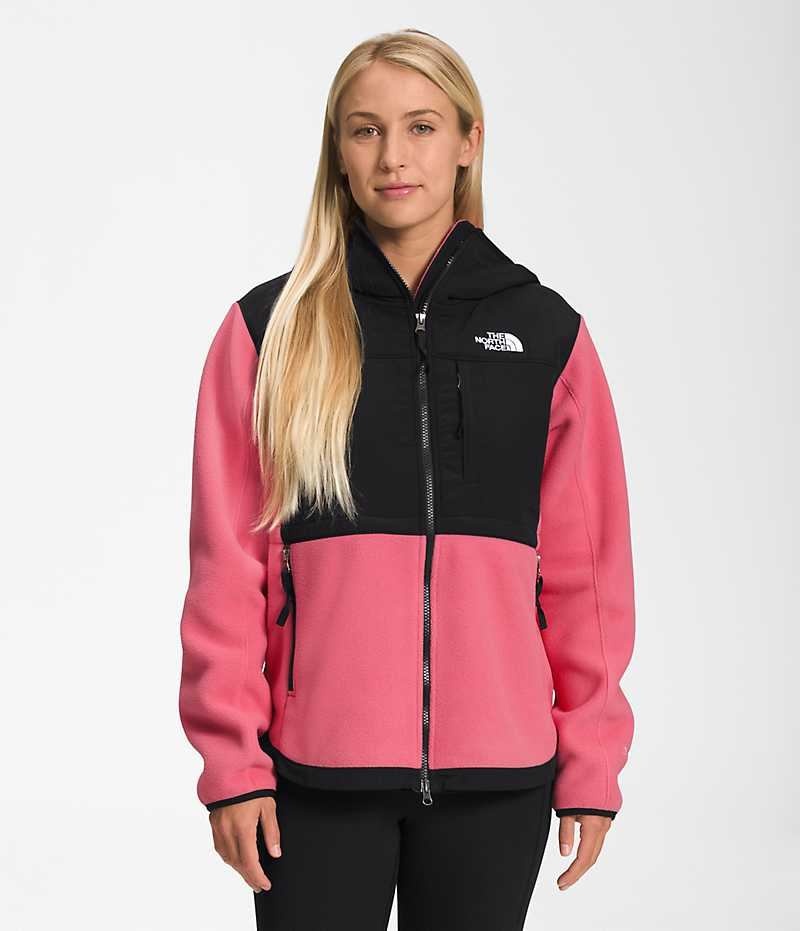 Vestes Polaires The North Face Denali Hoodie Femme Rose | PARIS HJPBE