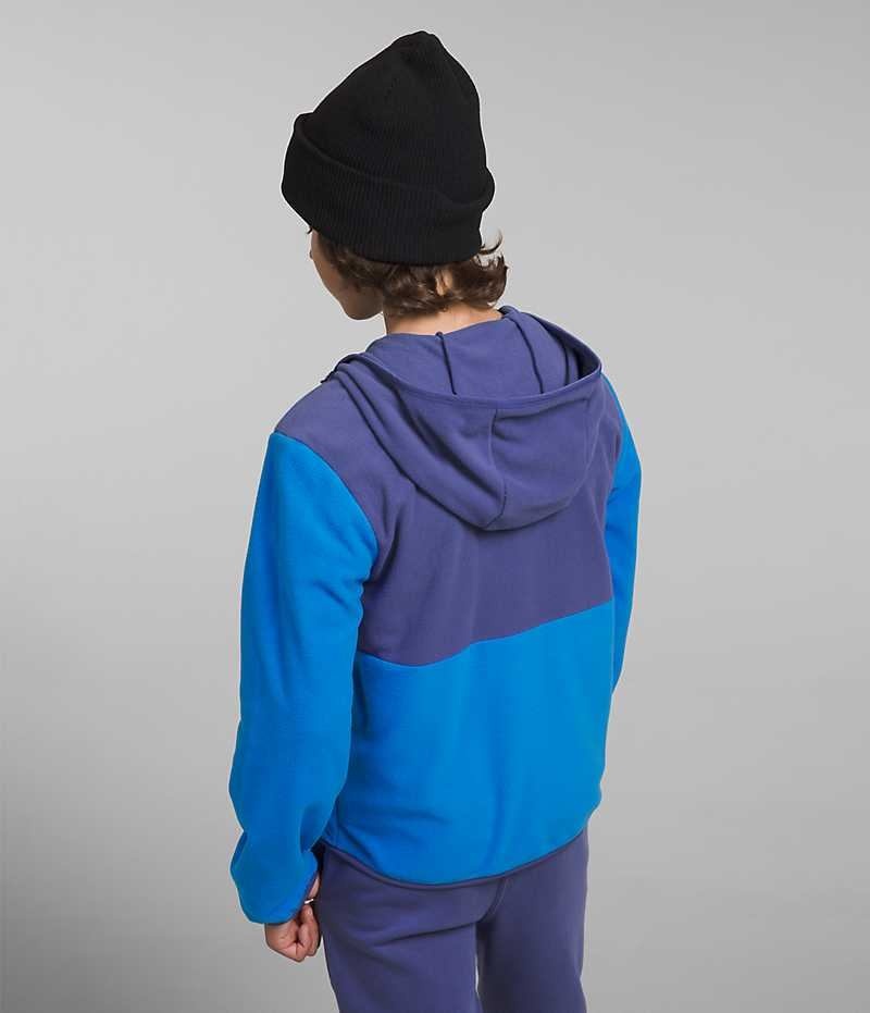 Vestes Polaires The North Face Glacier Full-Zip Encapuchonné Garcon Bleu | PARIS EKBYF