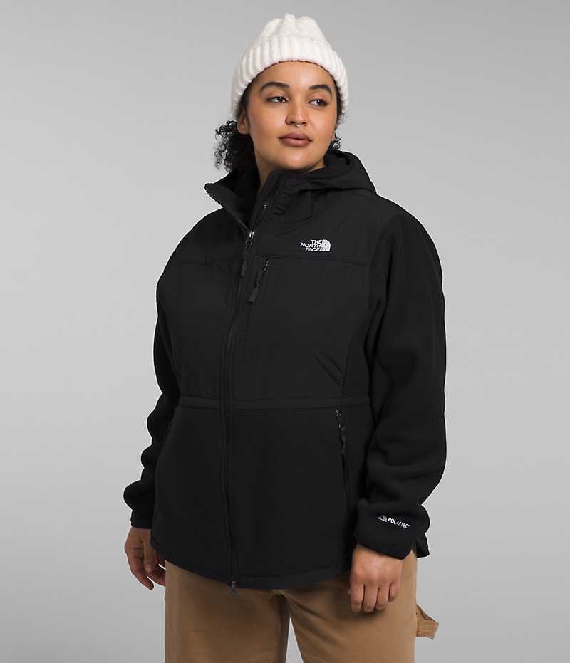 Vestes Polaires The North Face Plus Denali Hoodie Femme Noir | FRANCE RXUAV