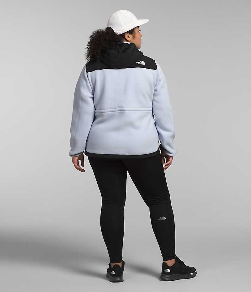 Vestes Polaires The North Face Plus Denali Hoodie Femme Noir Blanche | PARIS TUGMN