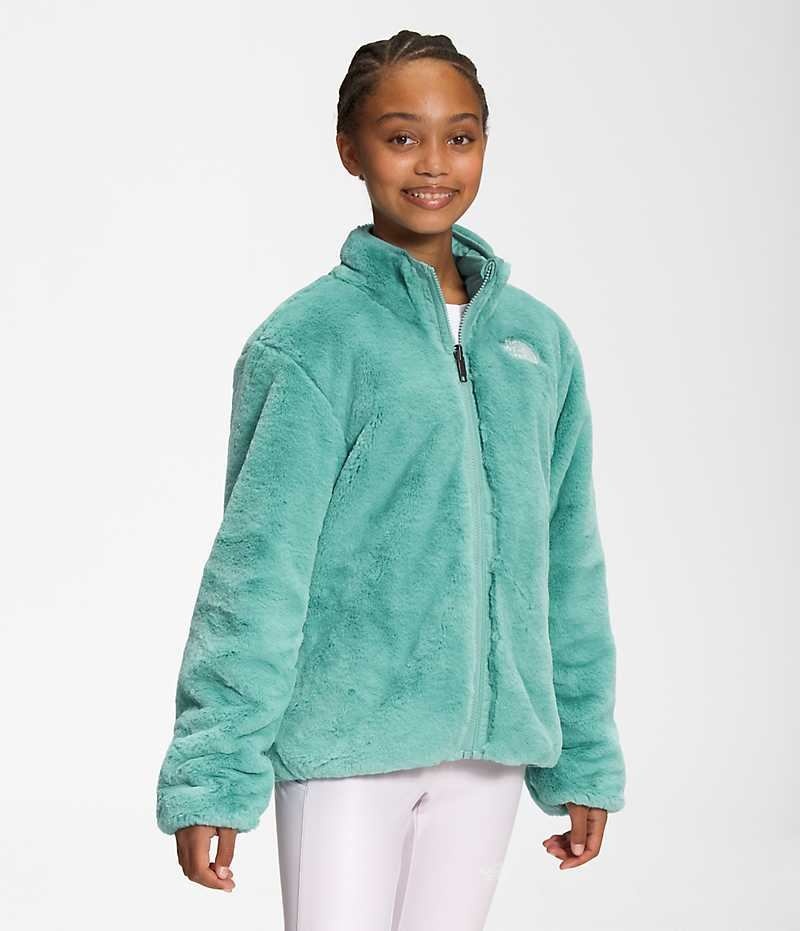 Vestes Polaires The North Face Reversible Mossbud Fille Turquoise | PARIS QCWGH