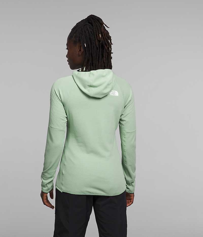 Vestes Polaires The North Face Summit Series FUTUREFLEECE™ Full-Zip Hoodie Femme Menthe | FRANCE QTCIB