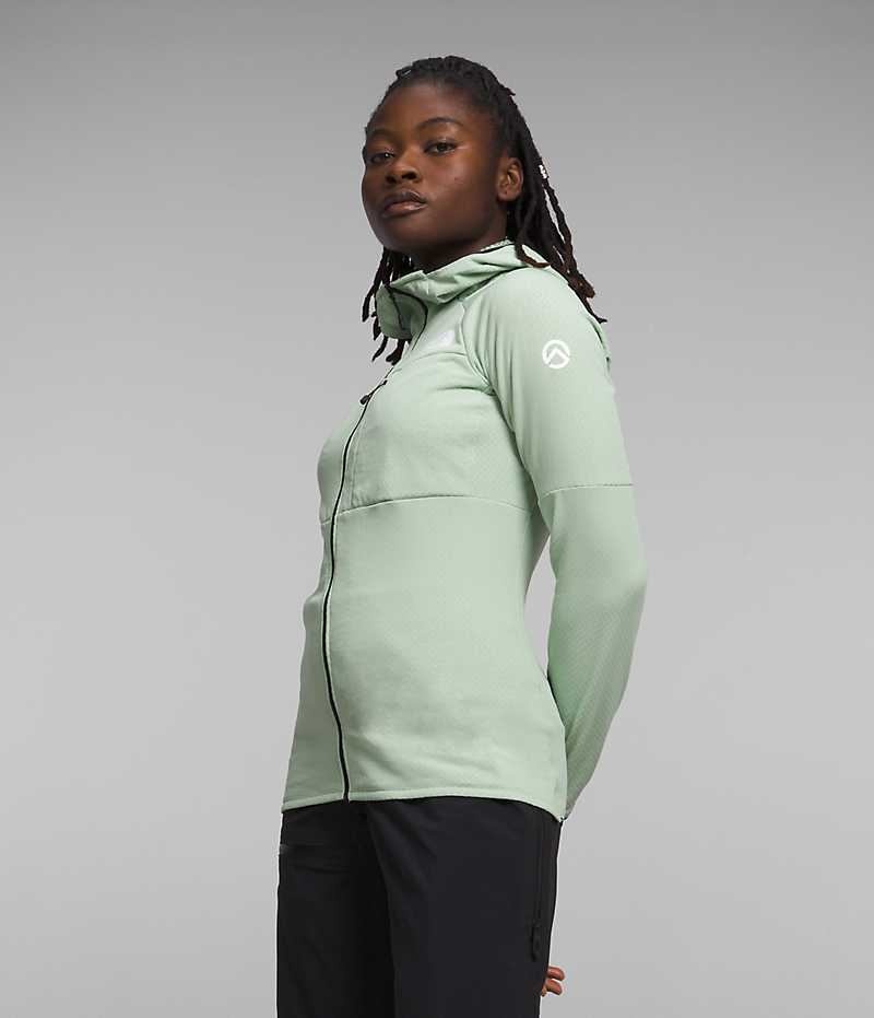 Vestes Polaires The North Face Summit Series FUTUREFLEECE™ Full-Zip Hoodie Femme Menthe | FRANCE QTCIB