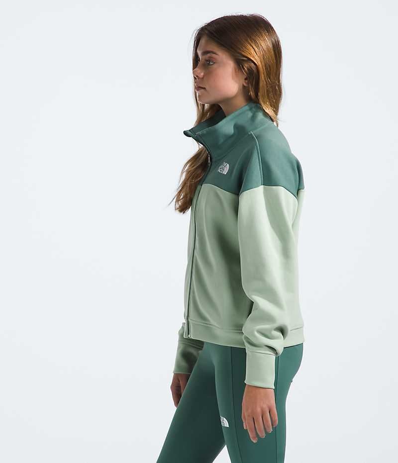 Vestes Polaires The North Face TNF™ Tech Full-Zip Fille Vert | PARIS OUHWM