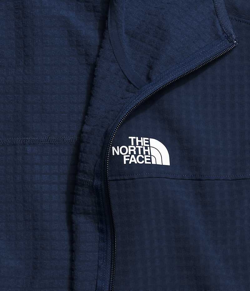 Vestes Polaires The North Face Tekware™ Grid Hoodie Homme Bleu Marine | PARIS MVEPR