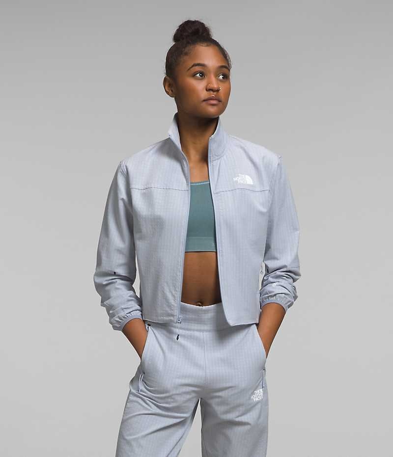 Vestes Polaires The North Face Tekware™ Grid Full-Zip Femme Blanche | FRANCE QFKHW