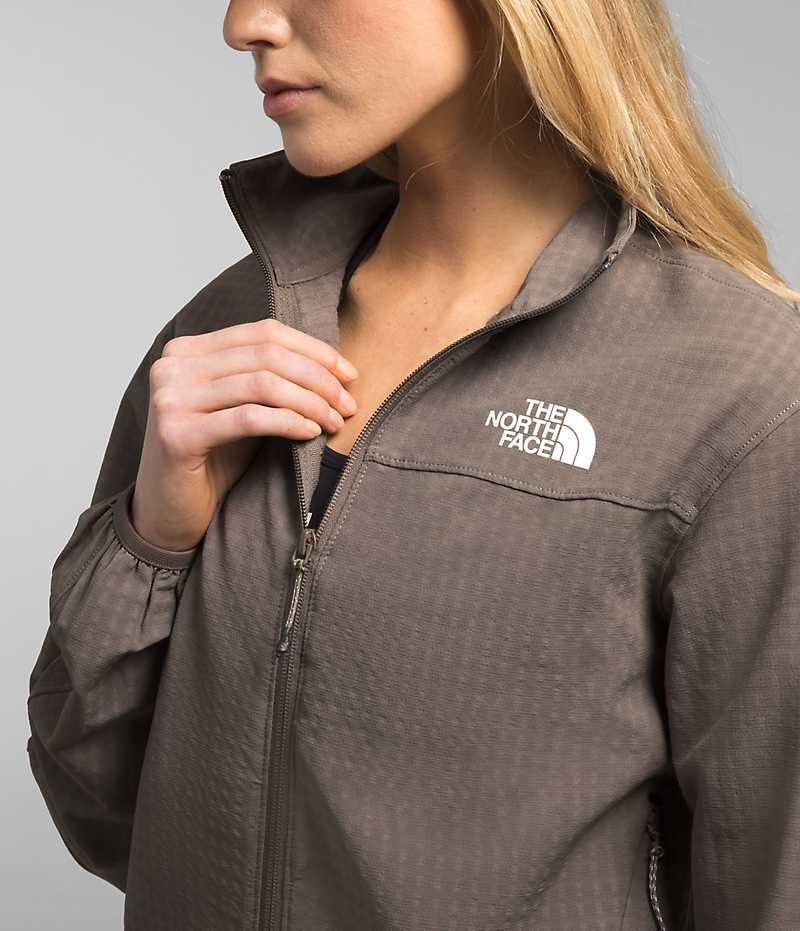 Vestes Polaires The North Face Tekware™ Grid Full-Zip Femme Marron | PARIS ZECUA